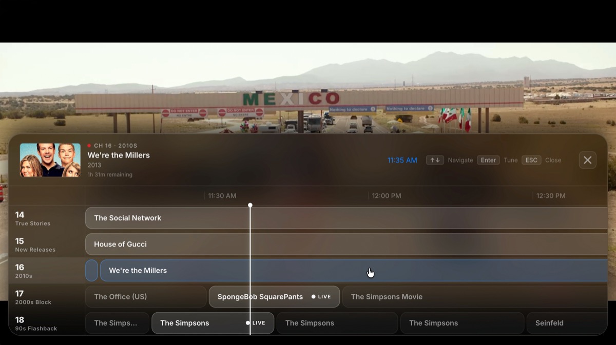 Cablex Interface Screen 2
